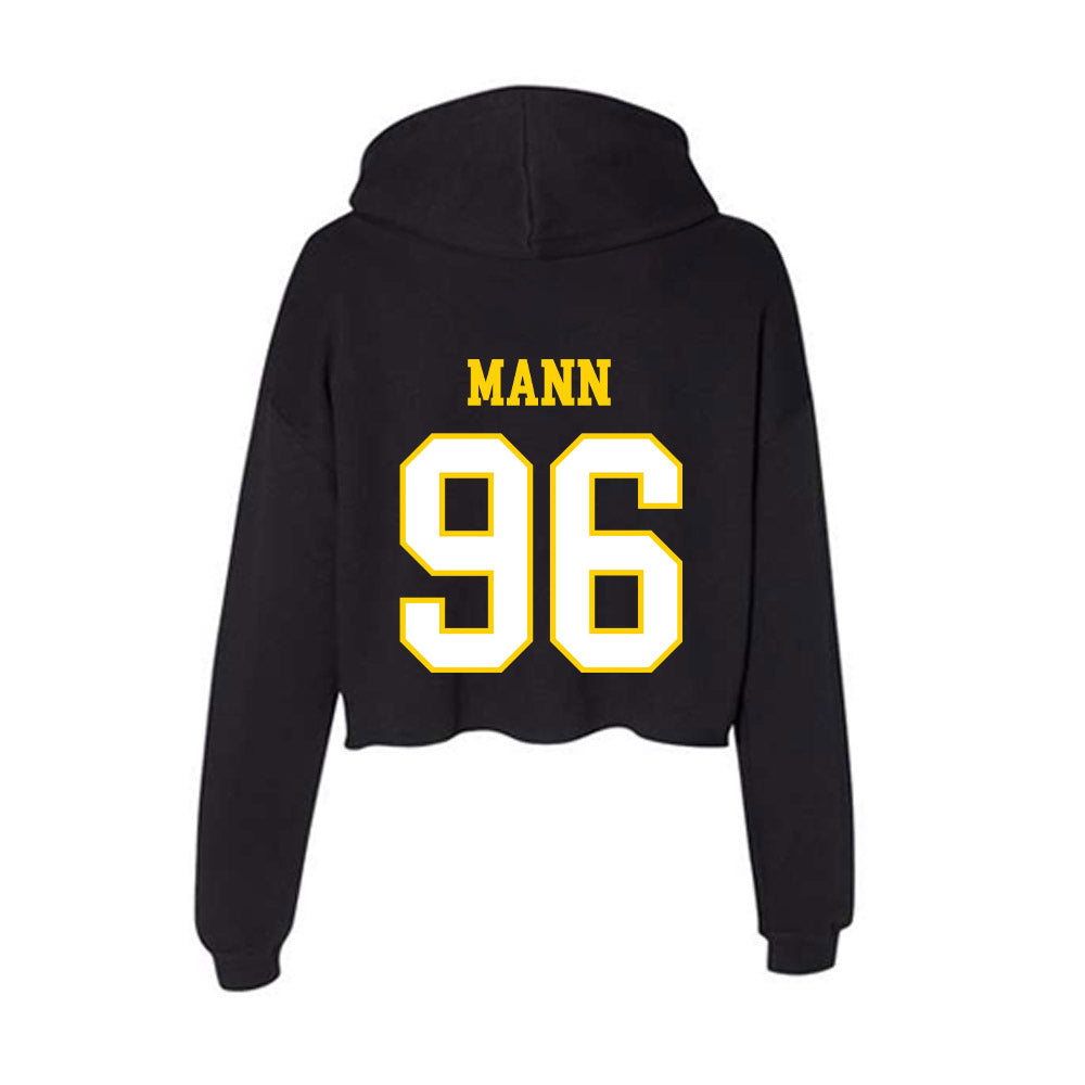 Delaware - NCAA Football : Dylan Mann - Women's Crop Fleece Hooded Sweatshirt-1