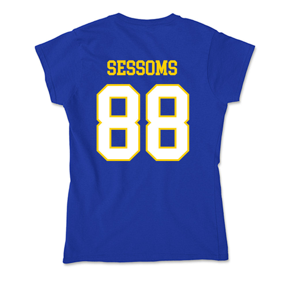 Delaware - NCAA Football : Elijah Sessoms - Soft Style Women’s T-Shirt-1