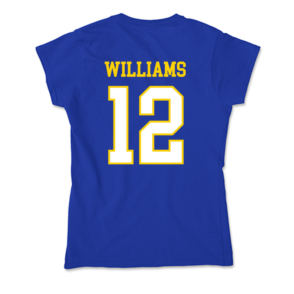 Delaware - NCAA Men's Soccer : Ethan Williams - Soft Style Women’s T-Shirt-1