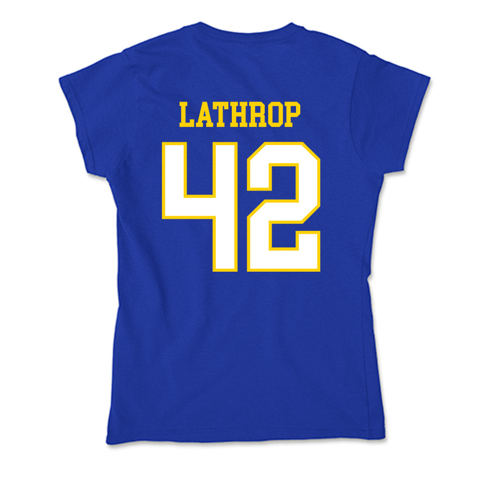 Delaware - NCAA Men's Lacrosse : Keegan Lathrop - Soft Style Women’s T-Shirt-1