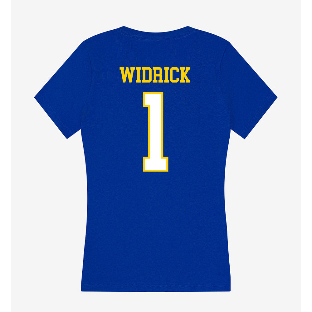 Delaware - NCAA Men's Soccer : Eric Widrick - Women's V-Neck T-Shirt-1
