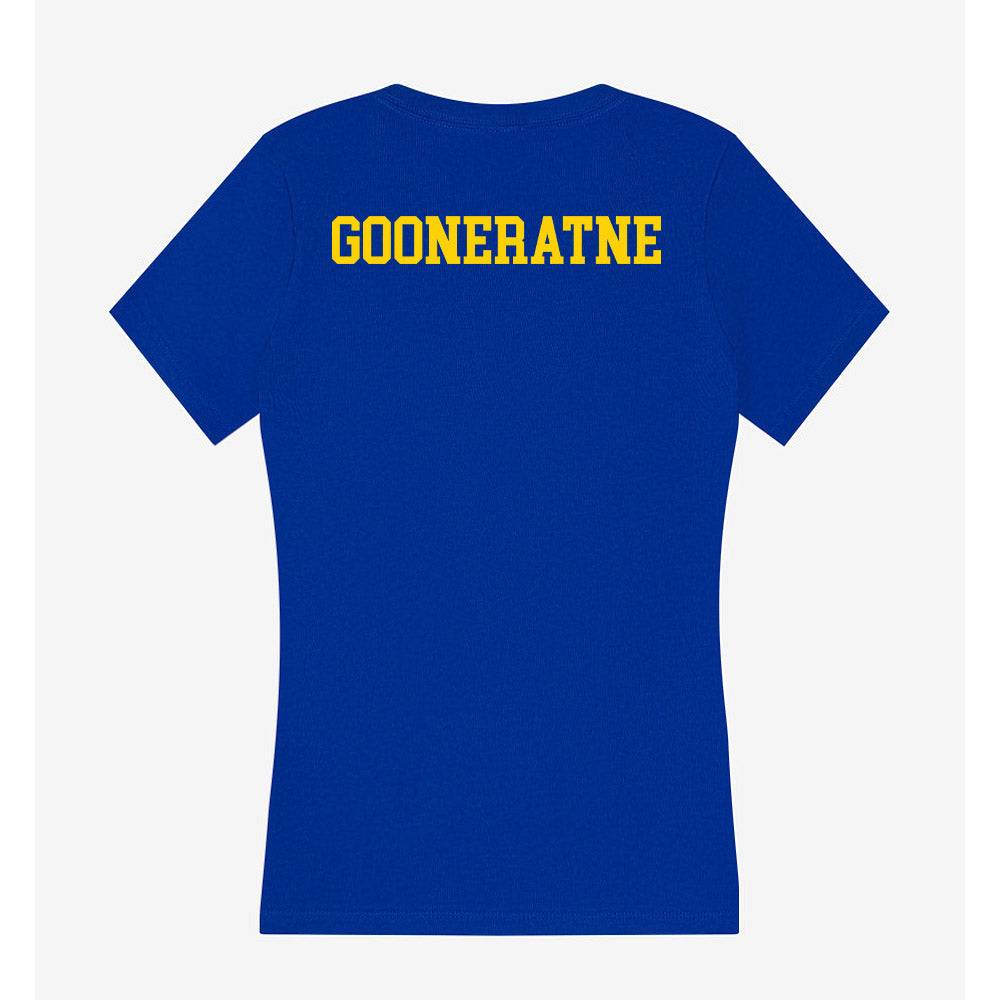 Delaware - NCAA Women's Golf : Rhianna Gooneratne - Women's V-Neck T-Shirt-1