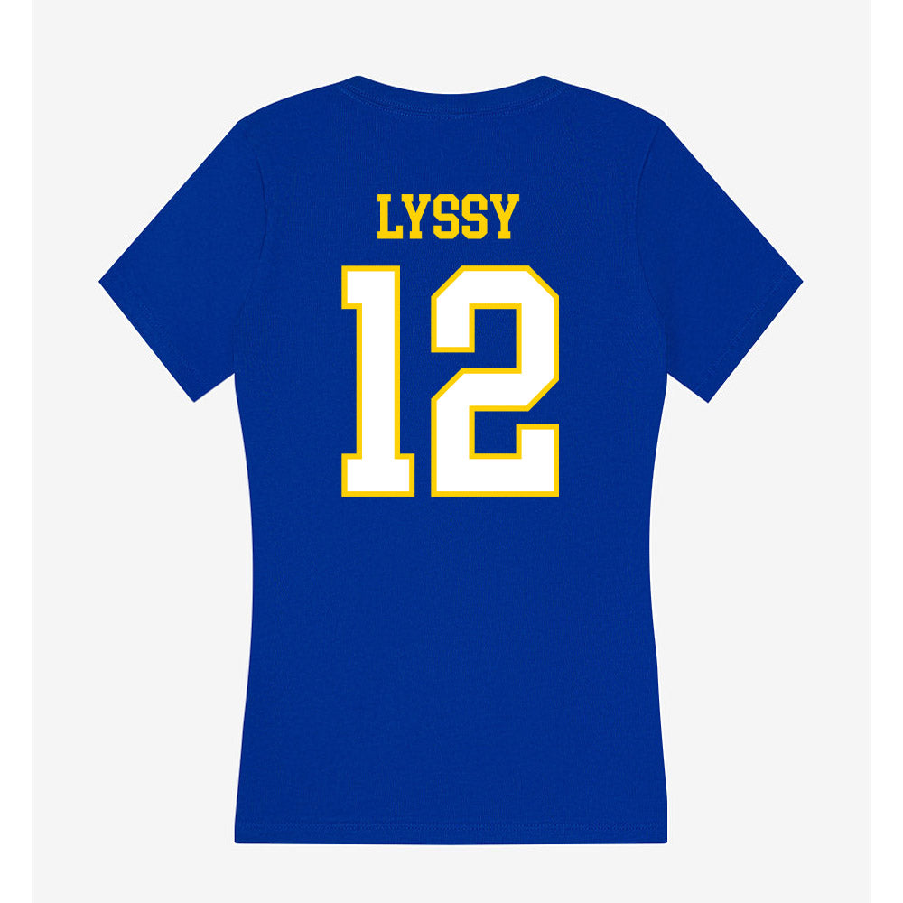 Delaware - NCAA Women's Volleyball : Aubrey Lyssy - Women's V-Neck T-Shirt-1