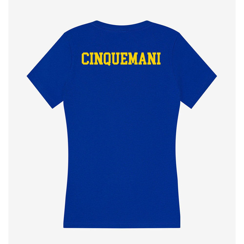 Delaware - NCAA Cheerleading : Gwen Cinquemani - Women's V-Neck T-Shirt-1