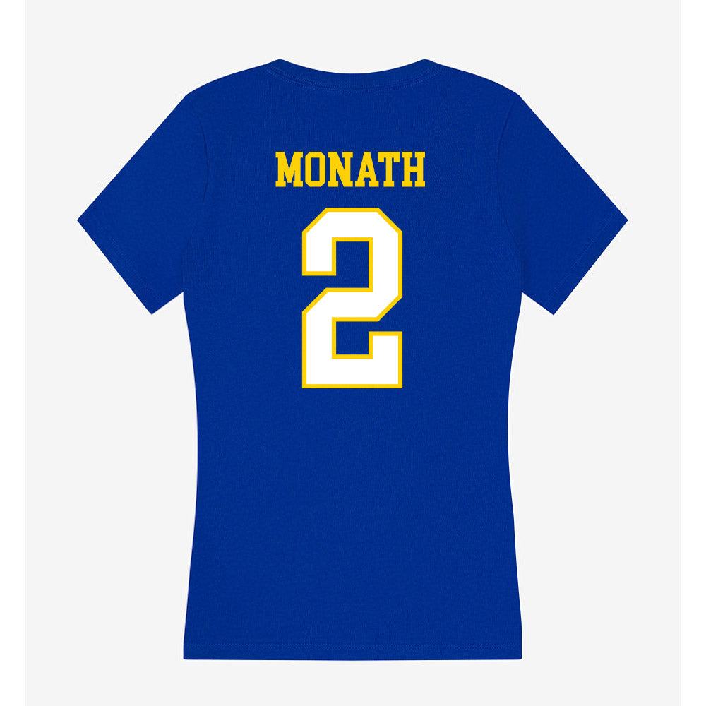 Delaware - NCAA Men's Soccer : Rich Monath - Women's V-Neck T-Shirt-1