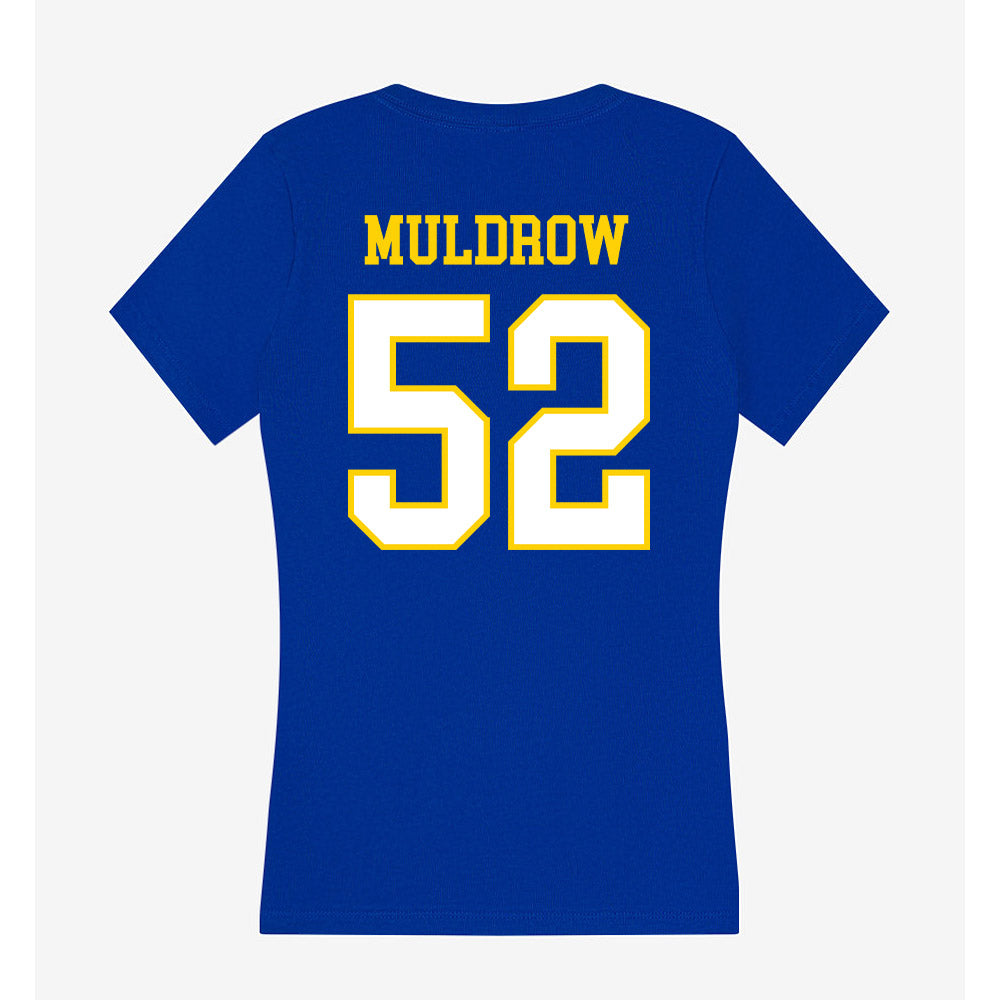 Delaware - NCAA Football : Miles Muldrow - Women's V-Neck T-Shirt-1