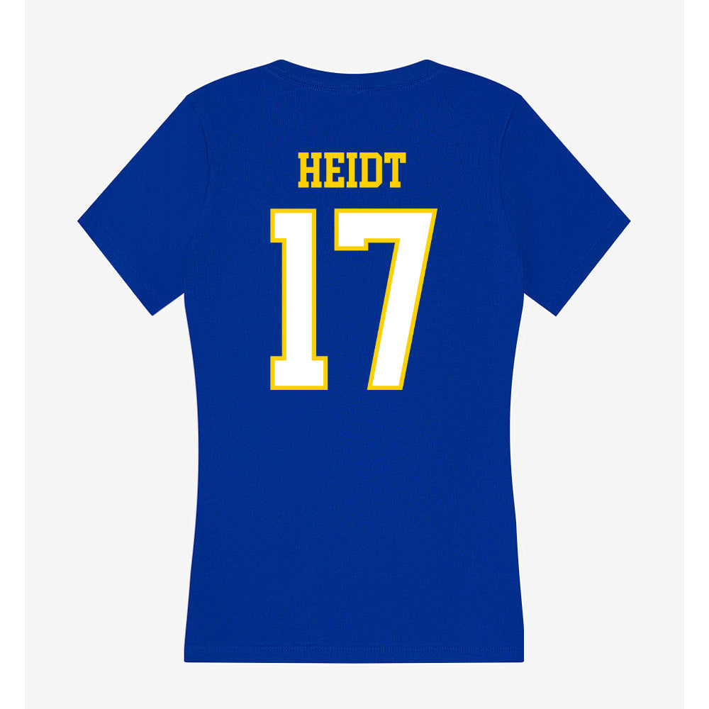 Delaware - NCAA Ice Hockey : Suvina Heidt - Women's V-Neck T-Shirt-1