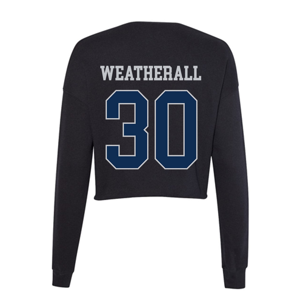 FAU - NCAA Football : Justin Weatherall - Women's Cropped Crew Fleece-1