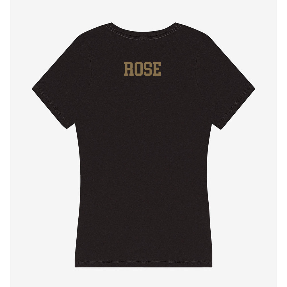 Texas State - NCAA Women's Track & Field : Destiney Rose - Women's V-Neck T-Shirt-1