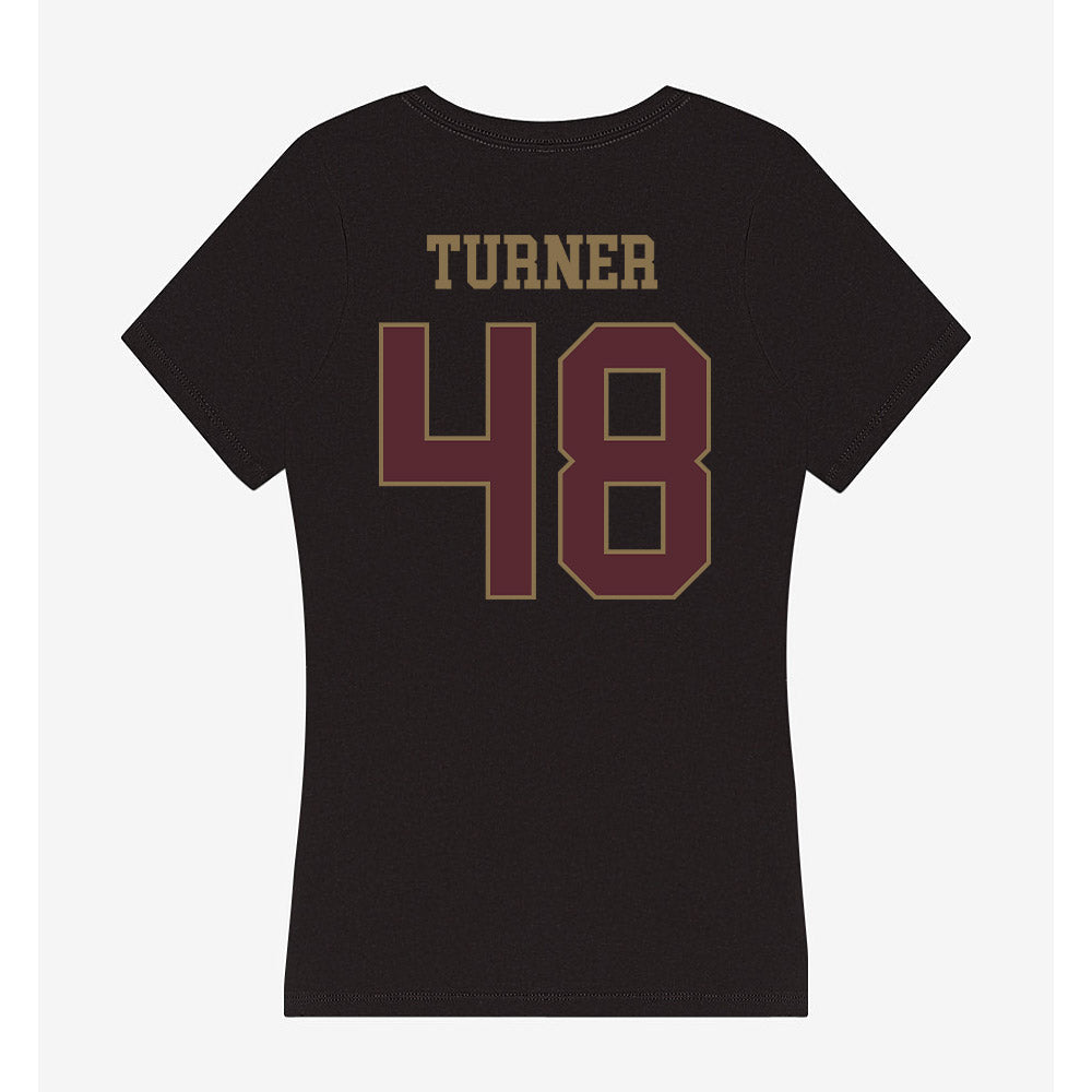 Texas State - NCAA Football : Austin Turner - Women's V-Neck T-Shirt-1