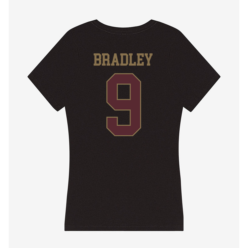 Texas State - NCAA Football : Jayden Bradley - Women's V-Neck T-Shirt-1