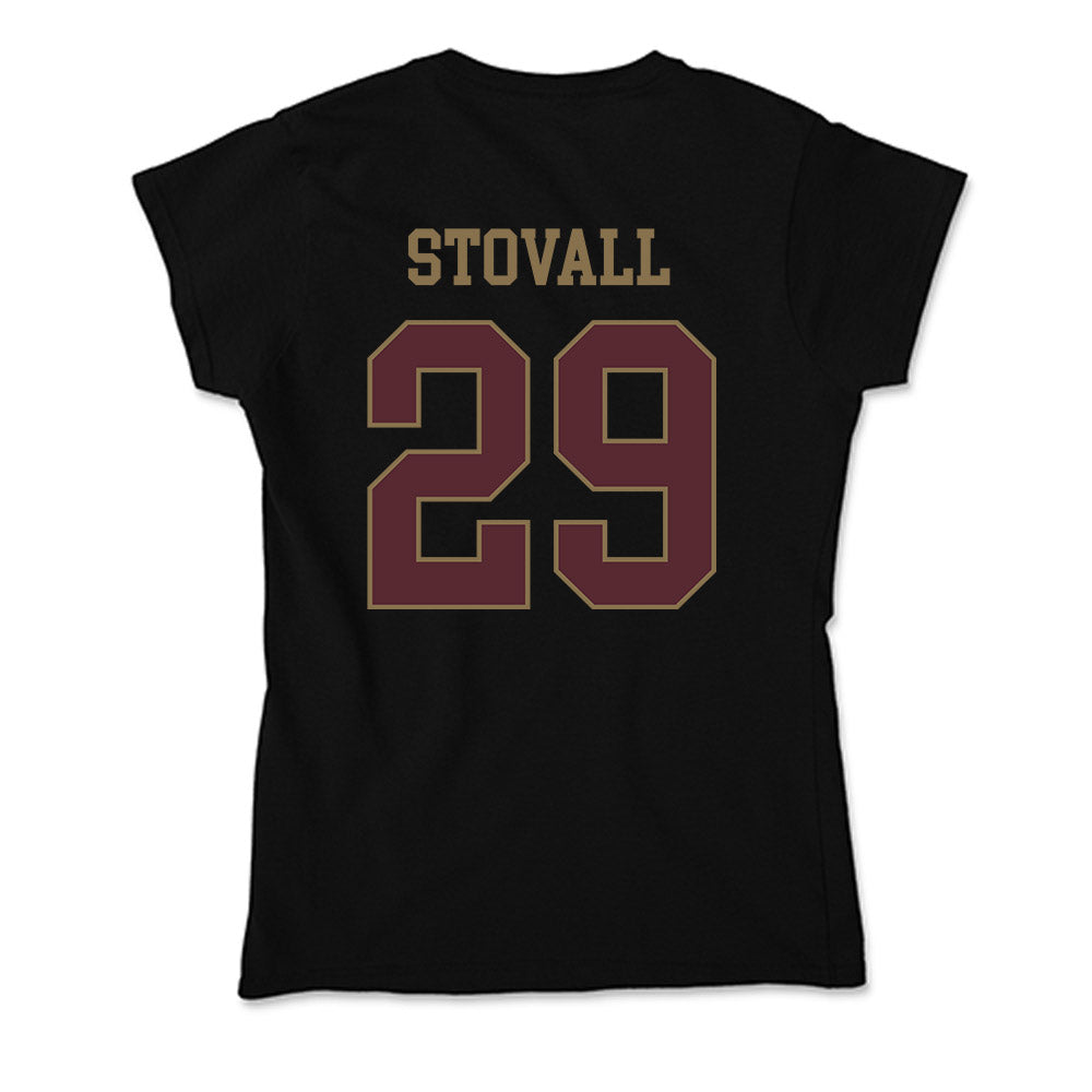 Texas State - NCAA Baseball : Kortland Stovall - Soft Style Women’s T-Shirt-1