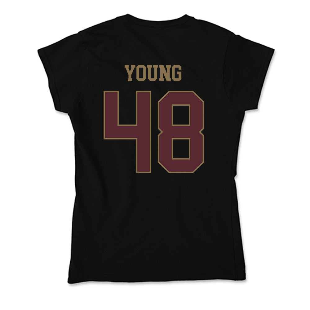 Texas State - NCAA Football : Braylon Young - Soft Style Women’s T-Shirt-1