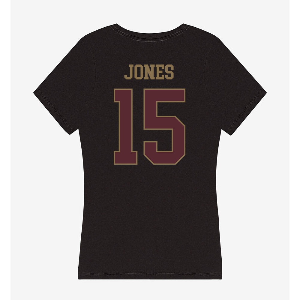 Texas State - NCAA Football : Ayden Jones - Women's V-Neck T-Shirt-1