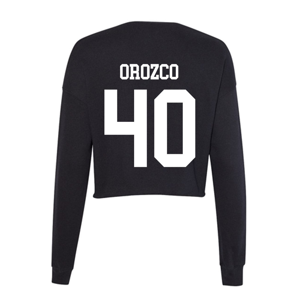 UNC Charlotte - NCAA Baseball : Aaron Orozco - Women's Cropped Crew Fleece-1