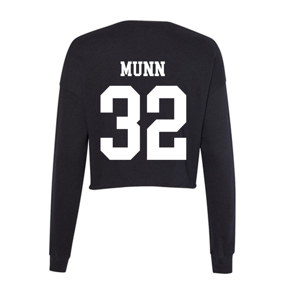 UNC Charlotte - NCAA Baseball : Drew Munn - Women's Cropped Crew Fleece-1