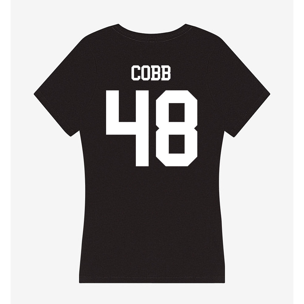 OKBU - NCAA Football : Morgan Cobb - Women's V-Neck T-Shirt-1