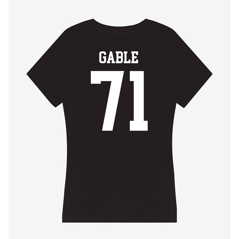 OKBU - NCAA Football : Tristan Gable - Women's V-Neck T-Shirt-1