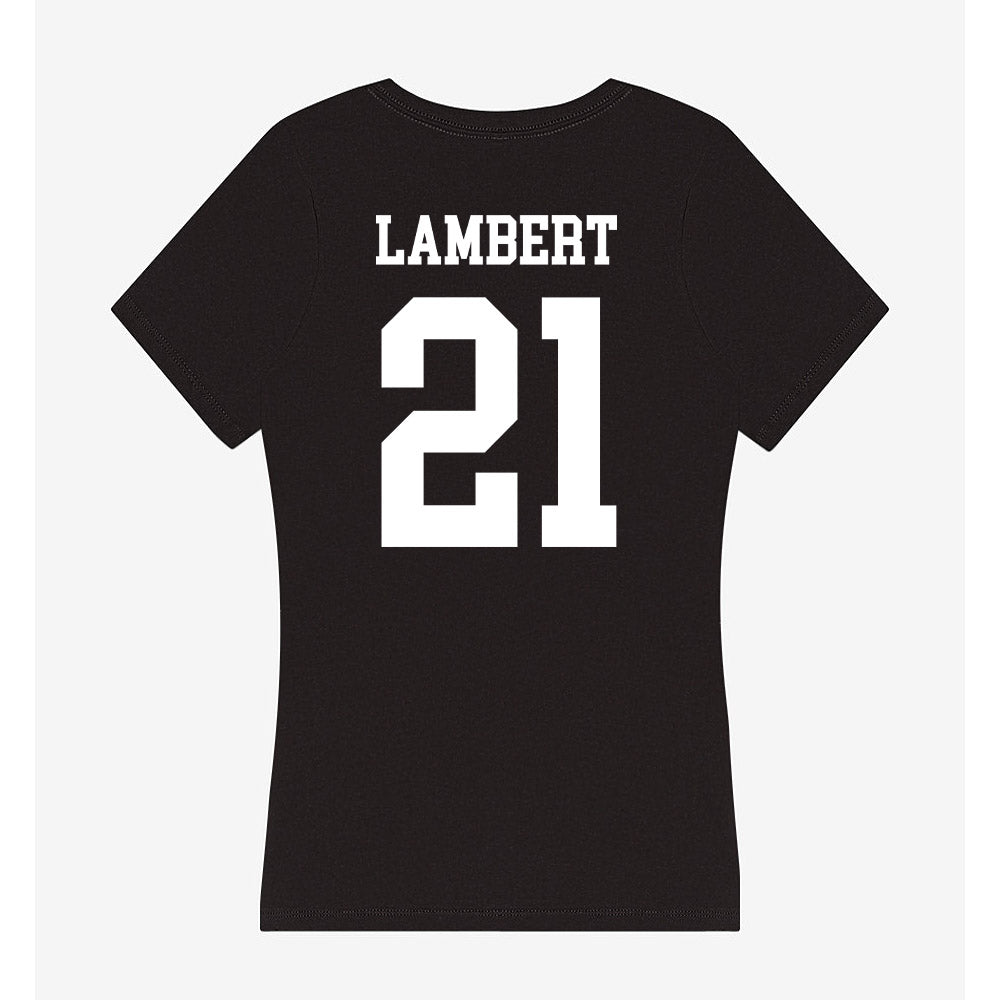 OKBU - NCAA Football : Edric Lambert - Women's V-Neck T-Shirt-1