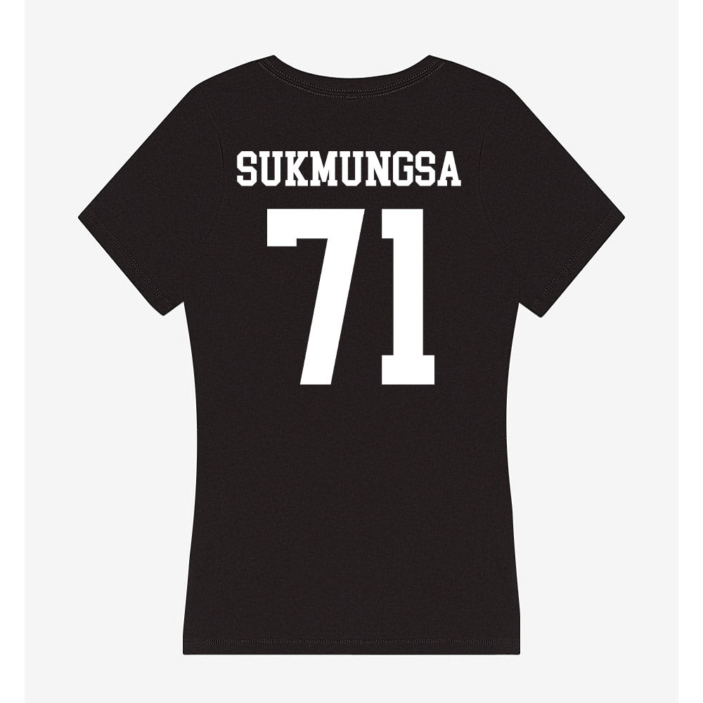 OKBU - NCAA Football : Andrew Sukmungsa - Women's V-Neck T-Shirt-1