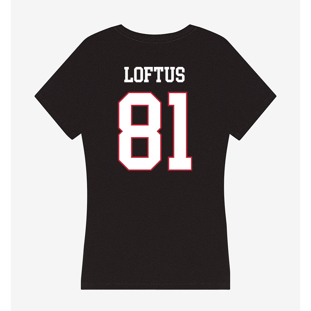 Miami of Ohio - NCAA Football : Brendan Loftus - Women's V-Neck T-Shirt-1