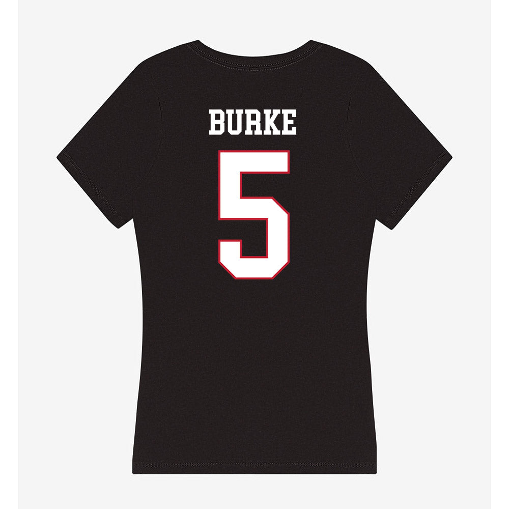 Miami of Ohio - NCAA Baseball : Clayton Burke - Women's V-Neck T-Shirt-1
