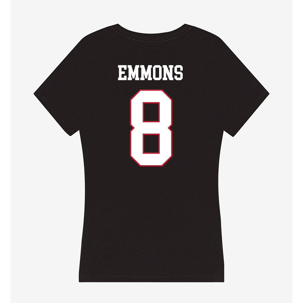 Miami of Ohio - NCAA Men's Ice Hockey : John Emmons - Women's V-Neck T-Shirt-1
