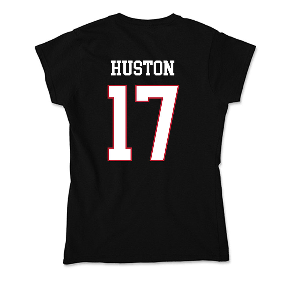 Miami of Ohio - NCAA Men's Ice Hockey : Cal Huston - Soft Style Women’s T-Shirt-1