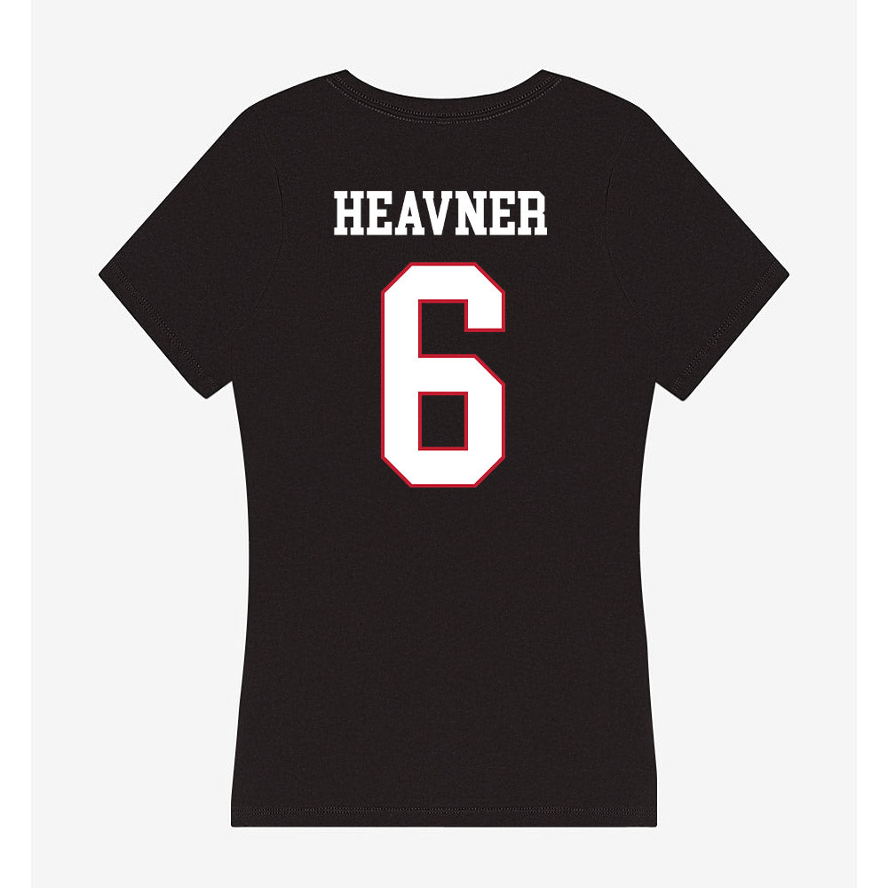 Miami of Ohio - NCAA Football : Caleb Heavner - Women's V-Neck T-Shirt-1