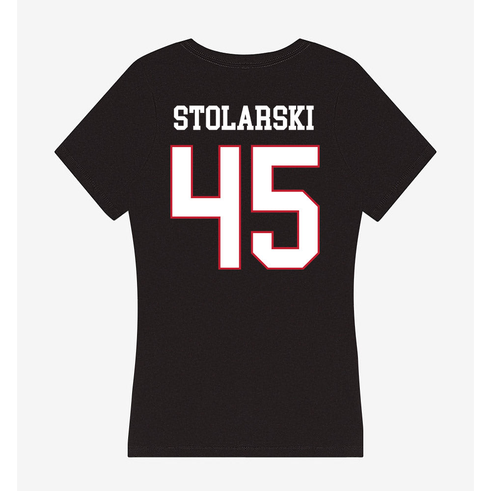 Miami of Ohio - NCAA Football : Ryan Stolarski - Women's V-Neck T-Shirt-1