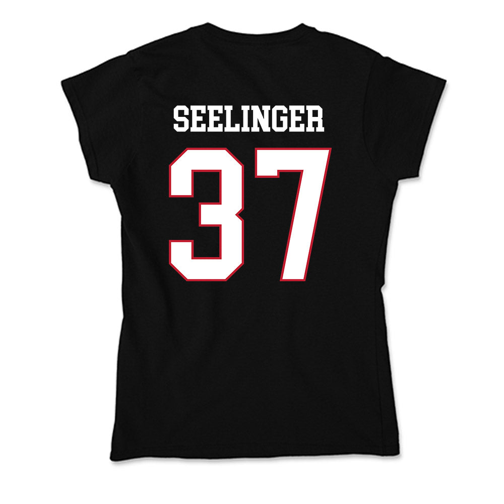 Miami of Ohio - NCAA Men's Ice Hockey : Ryan Seelinger - Soft Style Women’s T-Shirt-1