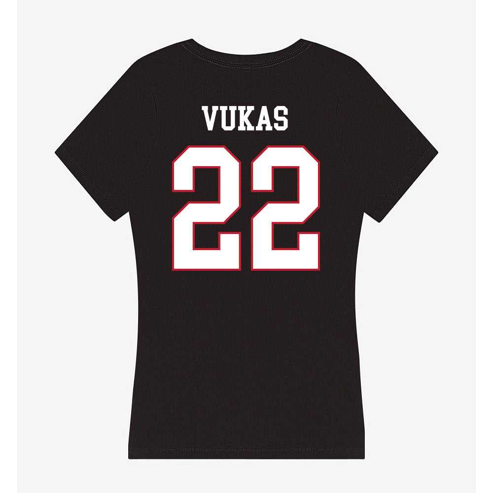 Miami of Ohio - NCAA Men's Ice Hockey : Branko Vukas - Women's V-Neck T-Shirt-1