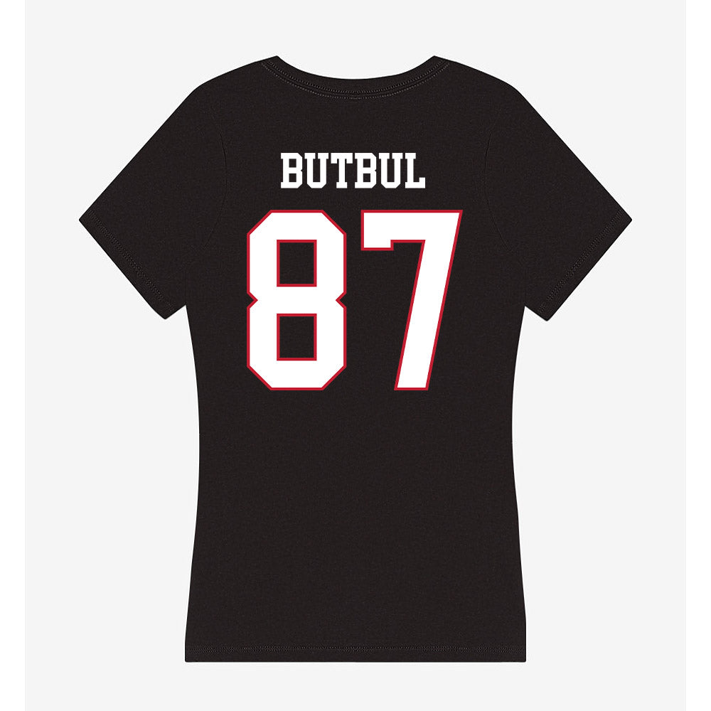 Miami of Ohio - NCAA Football : Noam Butbul - Women's V-Neck T-Shirt-1