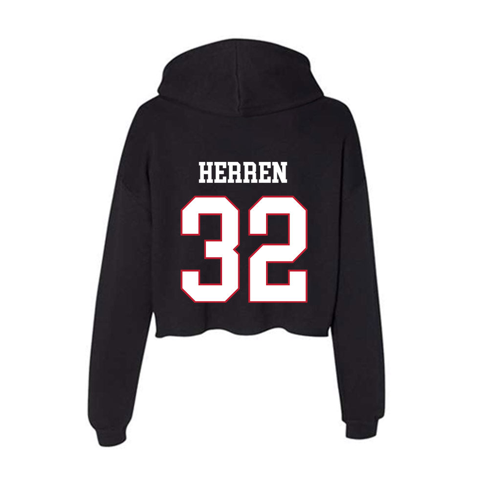 Miami of Ohio - NCAA Softball : Abigail Herren - Classic Shersey Women's Crop Fleece Hooded Sweatshirt-1