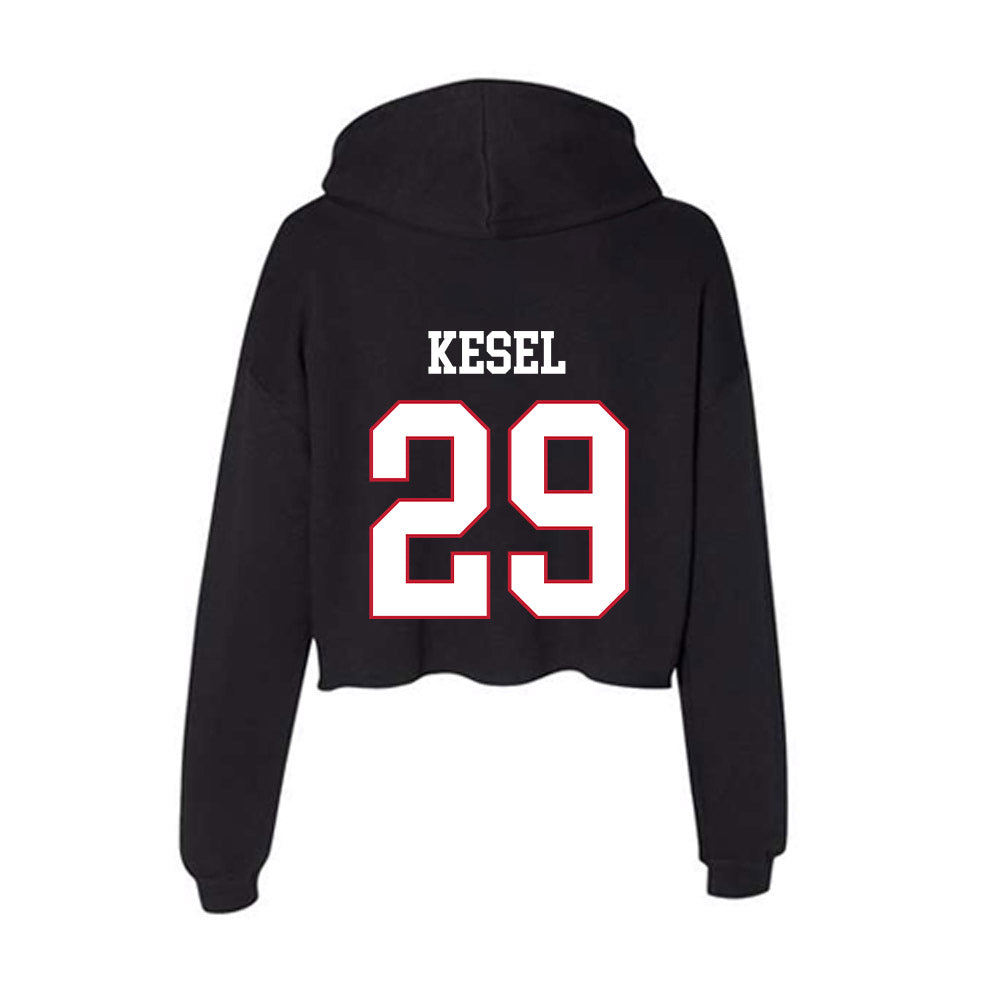 Miami of Ohio - NCAA Baseball : Kyle Kesel - Women's Crop Fleece Hoodie-1