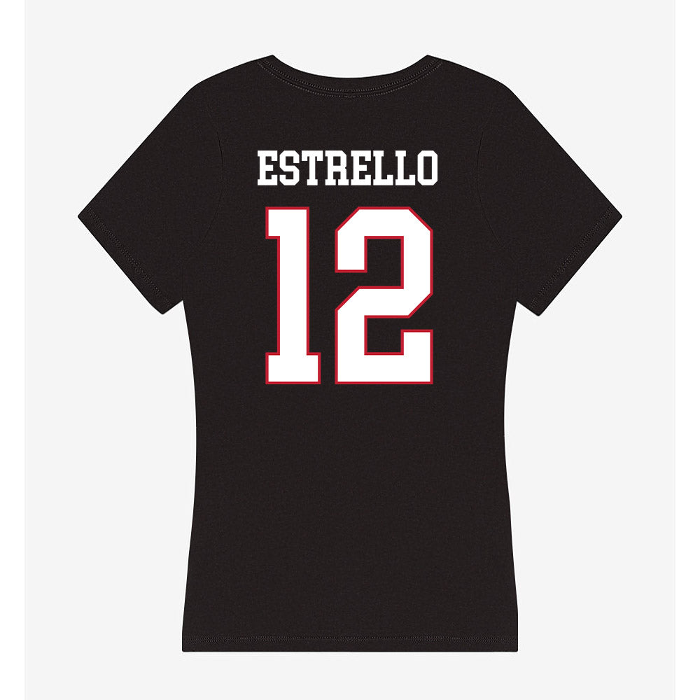 Miami of Ohio - NCAA Softball : Mia Estrello - Women's V-Neck T-Shirt-1