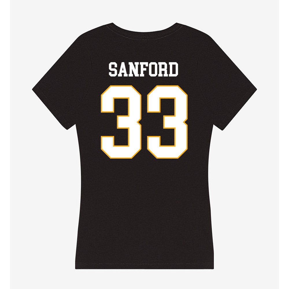 Kennesaw - NCAA Football : Montra Sanford - Women's V-Neck T-Shirt-1