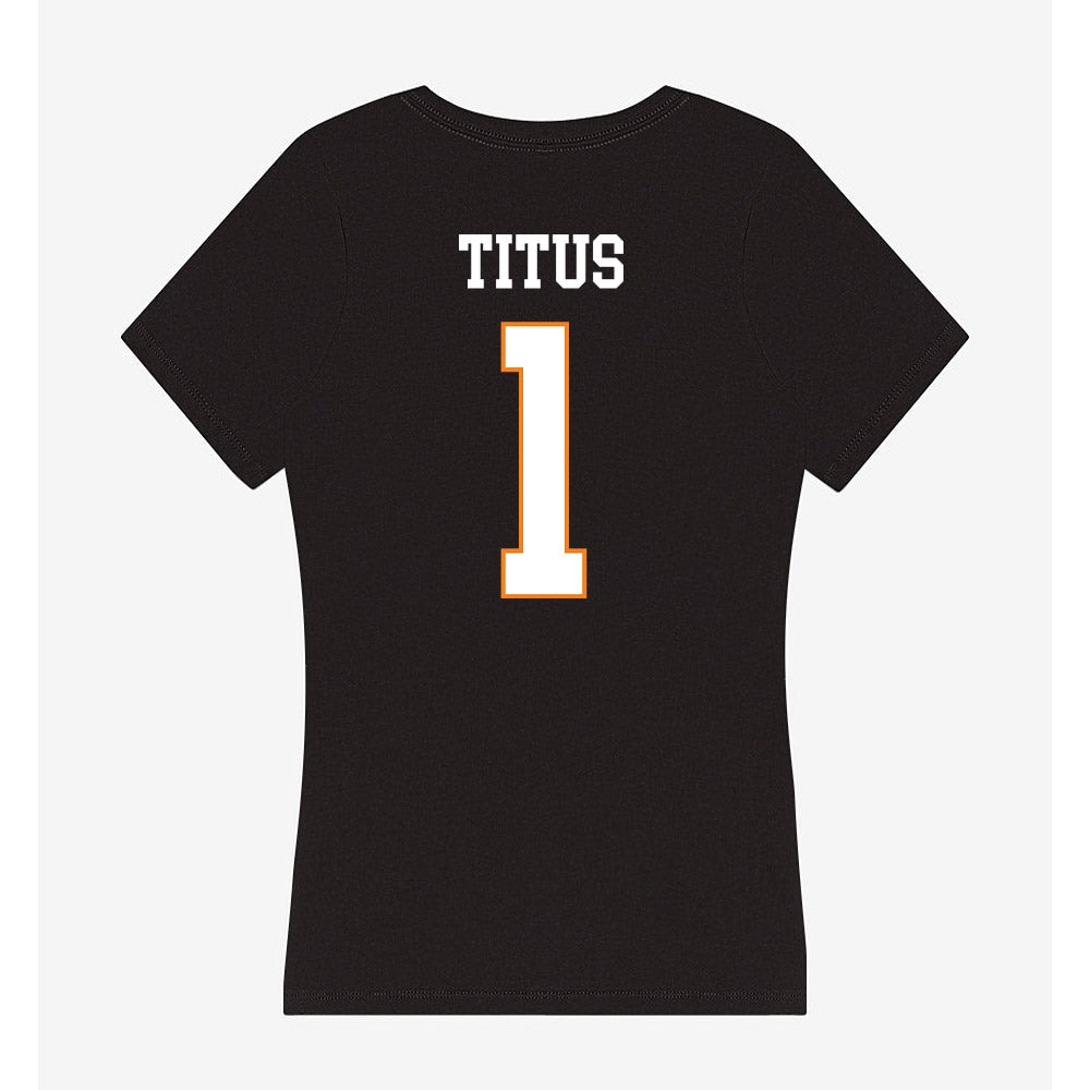 UT Martin - NCAA Women's Soccer : Mac Titus - Women's V-Neck T-Shirt-1