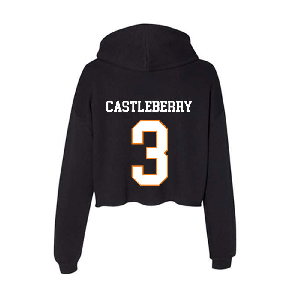 UT Martin - NCAA Football : Joel Castleberry - Women's Crop Fleece Hoodie-1