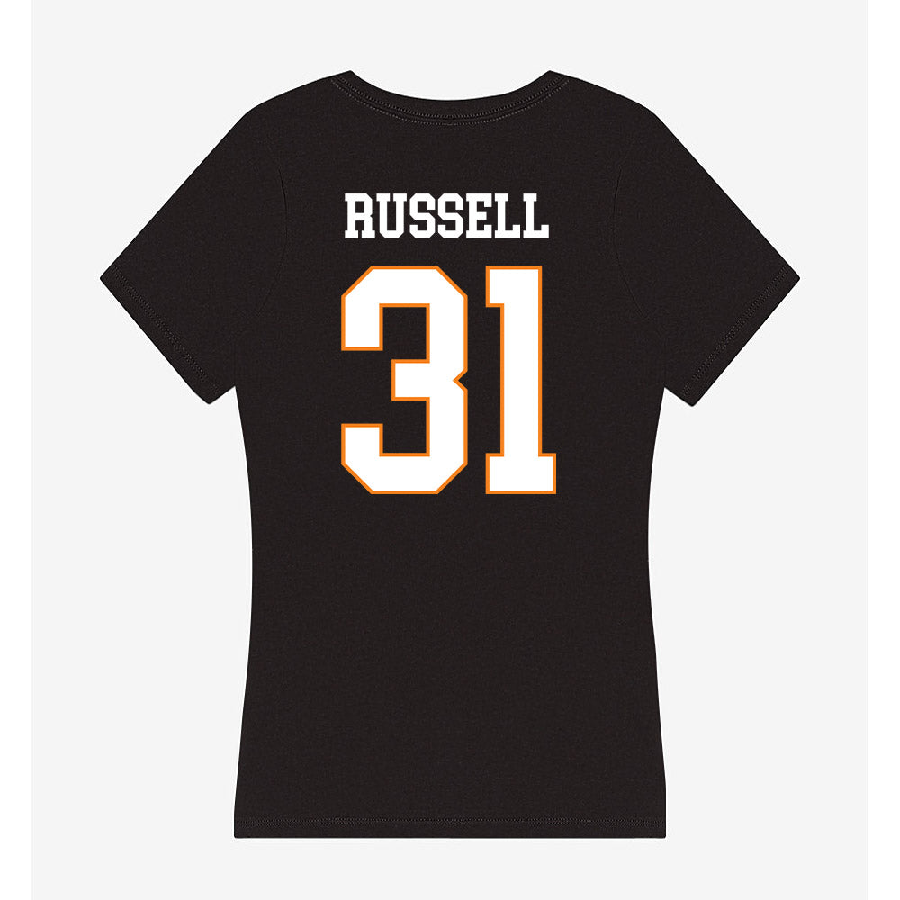 UT Martin - NCAA Football : Ajai Russell - Women's V-Neck T-Shirt-1