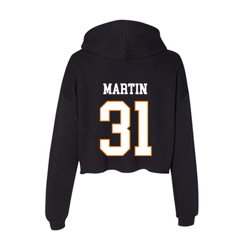 UT Martin - NCAA Baseball : Eli Martin - Women's Crop Fleece Hoodie-1