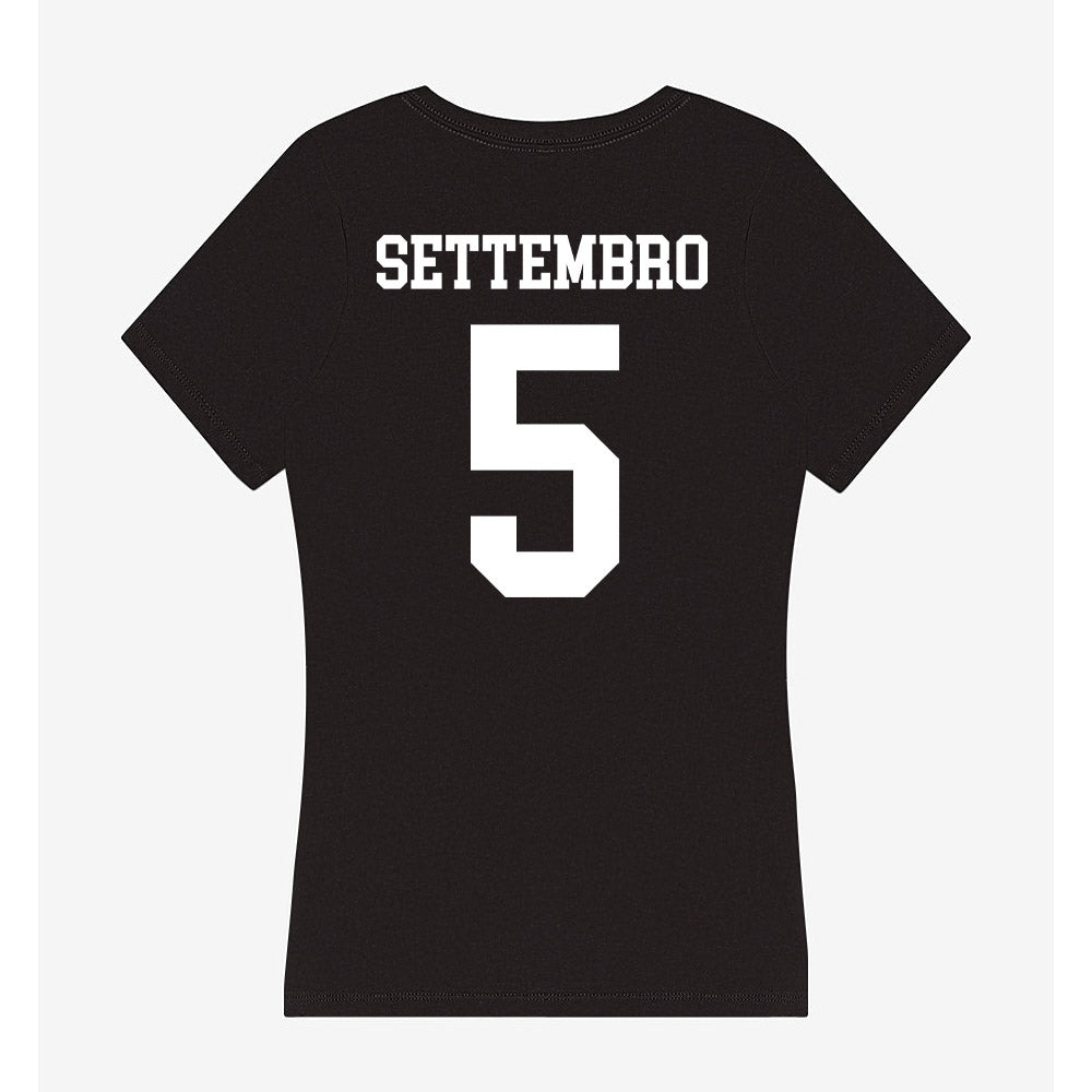UCSD - NCAA Softball : Bella Settembro - Women's V-Neck T-Shirt-1