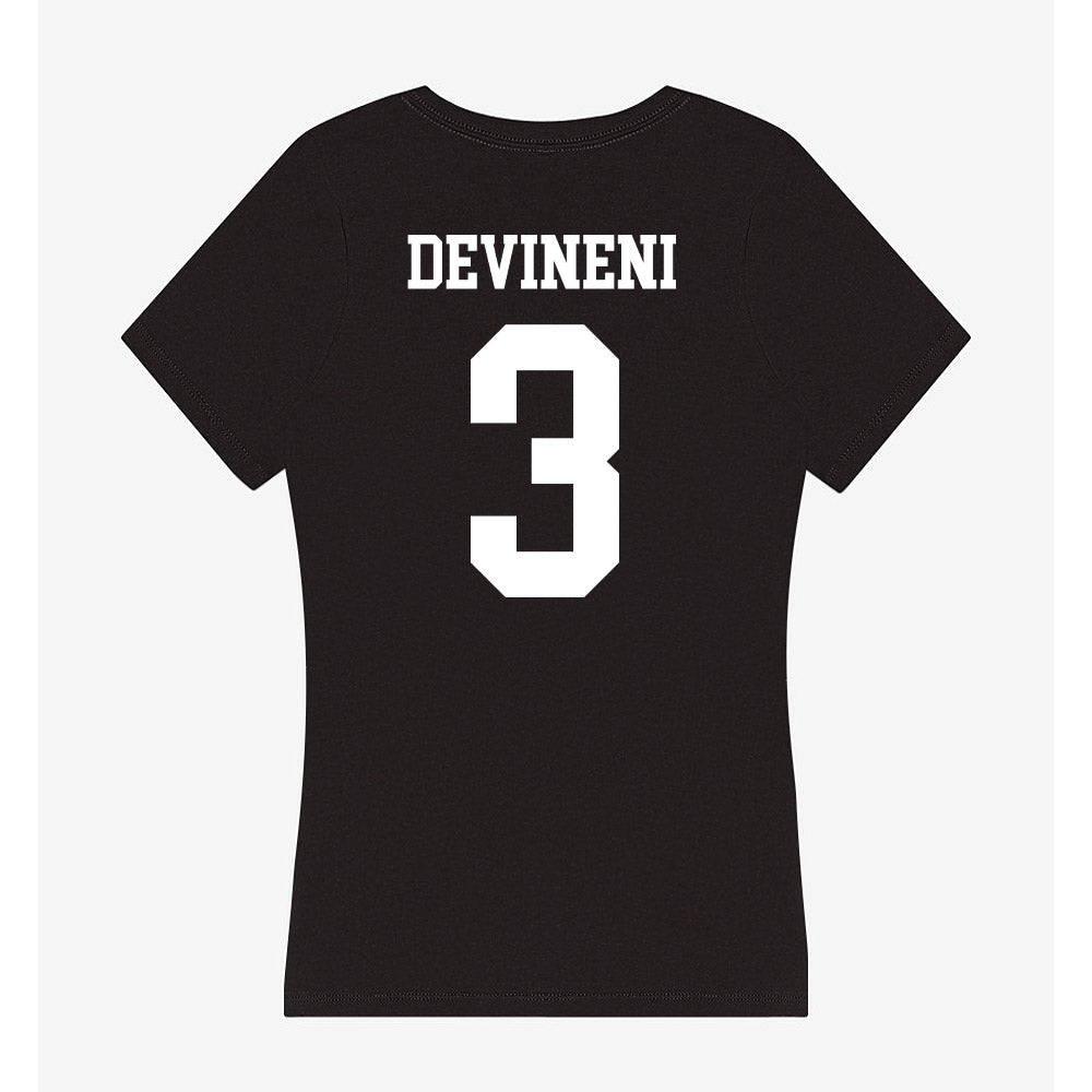 UCSD - NCAA Men's Tennis : Sanjith Devineni - Women's V-Neck T-Shirt-1