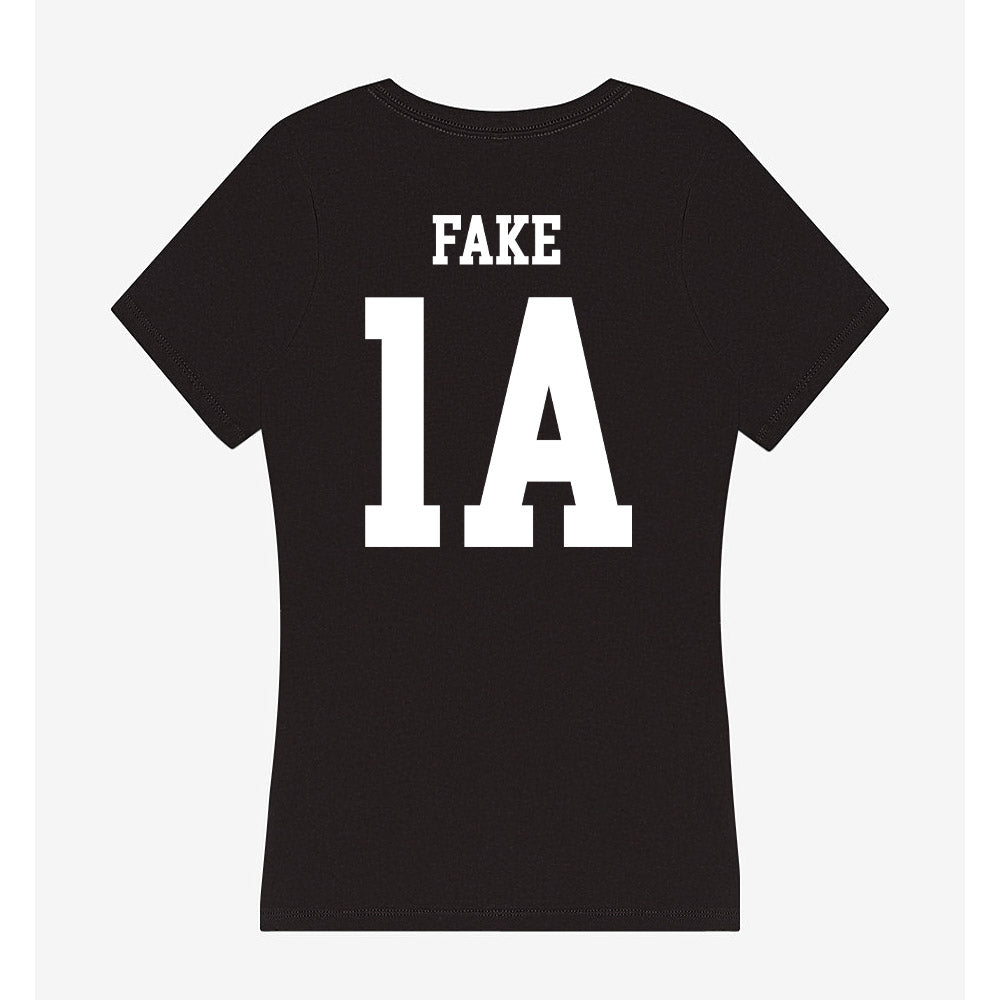 UCSD - NCAA Women's Water Polo : Makana Fake - Women's V-Neck T-Shirt-1
