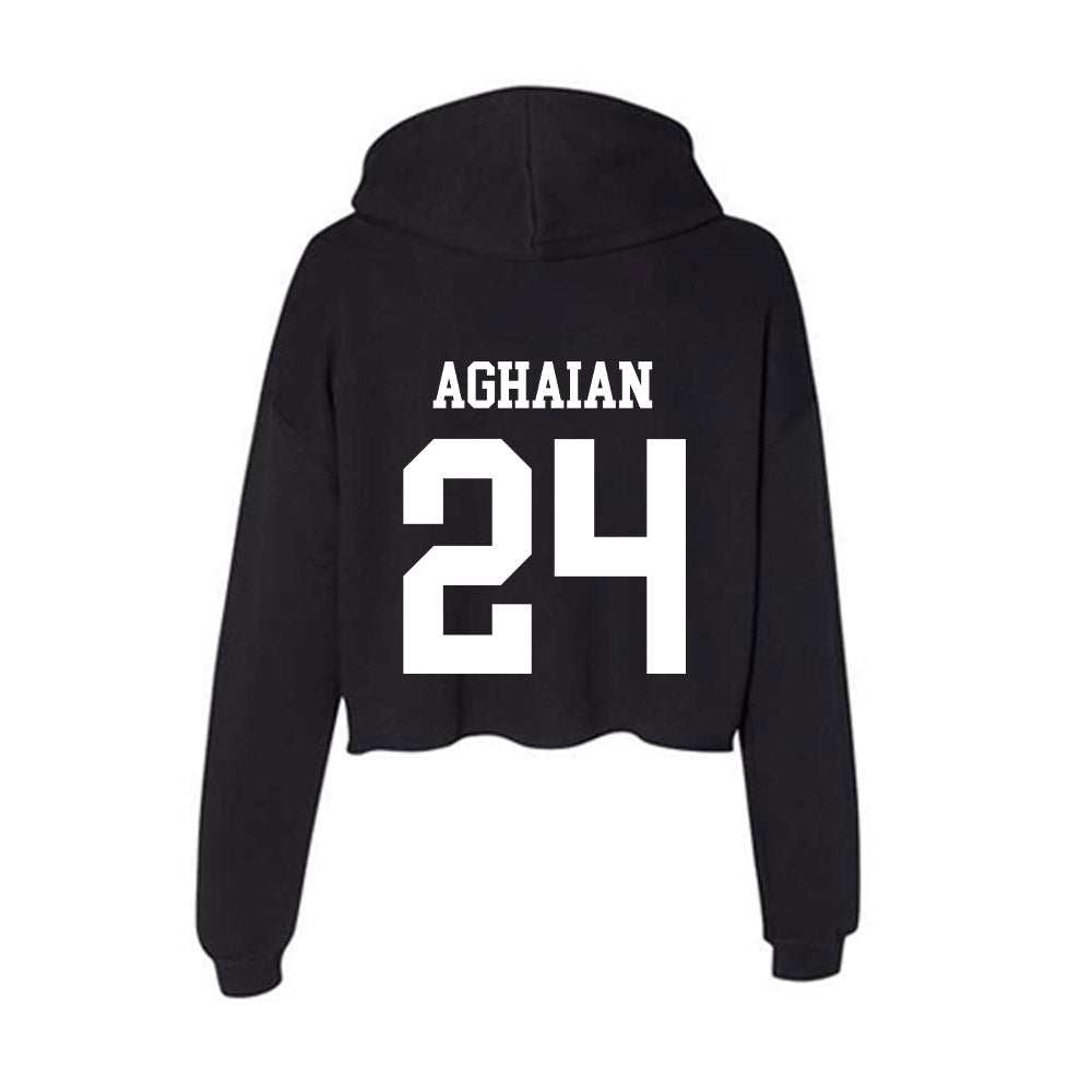 UCSD - NCAA Men's Soccer : Nick Aghaian - Women's Crop Fleece Hoodie-1