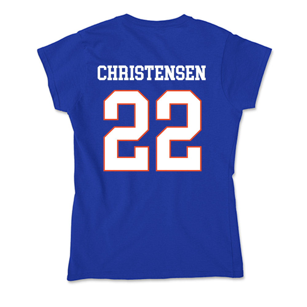 Boise State - NCAA Beach Volleyball : Anika Christensen - Soft Style Women’s T-Shirt-1