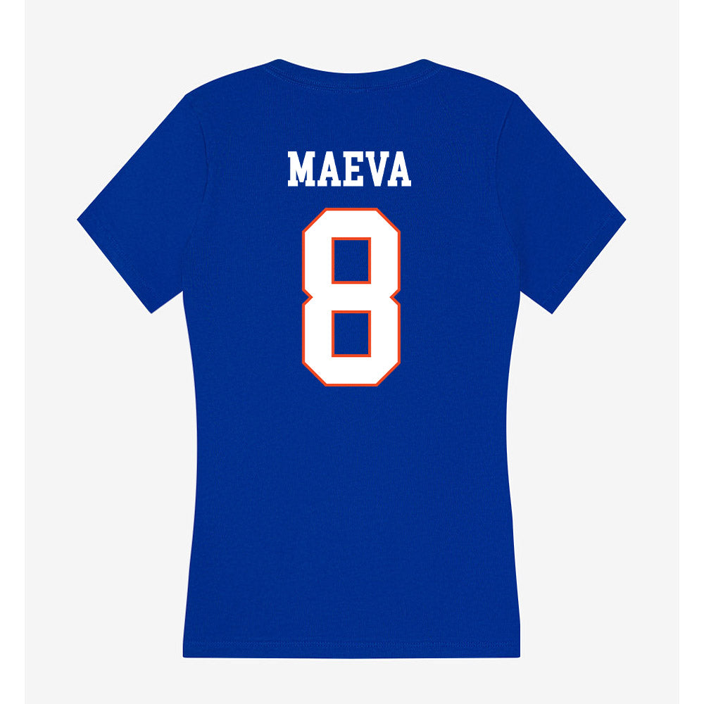Boise State - NCAA Women's Volleyball : Tehya Maeva - Women's V-Neck T-Shirt-1