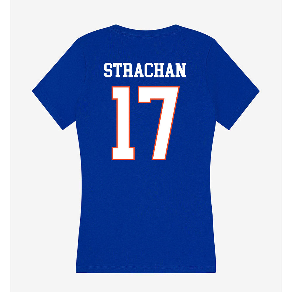 Boise State - NCAA Football : Prince Strachan - Women's V-Neck T-Shirt-1