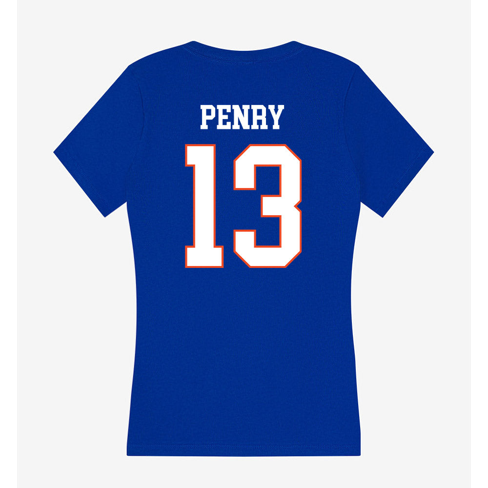 Boise State - NCAA Football : Chase Penry - Women's V-Neck T-Shirt-1