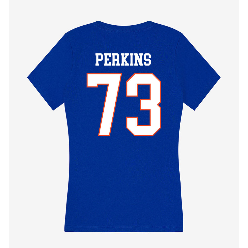Boise State - NCAA Football : Parker Perkins - Women's V-Neck T-Shirt-1